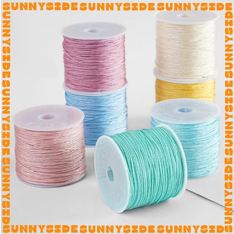 Dây Dù Xịn Đan Vòng Tay 0.8mm Dây Cotton Dây Ngọc 72 Đan Vòng Thủ Công Làm Handmade Trang Sức Thắt Vòng Cuộn 45m