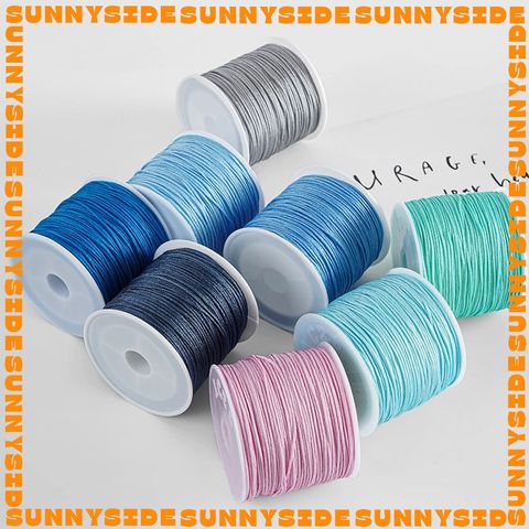 Dây Dù Xịn Đan Vòng Tay 0.8mm Dây Cotton Dây Ngọc 72 Đan Vòng Thủ Công Làm Handmade Trang Sức Thắt Vòng Cuộn 45m
