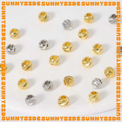 Gói 20 Bi Xoắn Mạ Vàng 18K Các Cỡ 3-4-5mm Cao Cấp Làm Trang Sức Handmade DIY