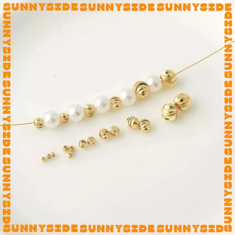 Gói 20 Bi Xoắn Mạ Vàng 18K Các Cỡ 3-4-5mm Cao Cấp Làm Trang Sức Handmade DIY