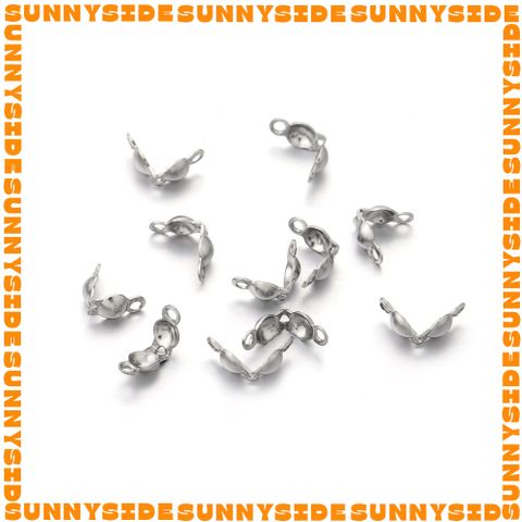 Gói 50 Cái Kẹp Vỏ Sò Inox Thép Không Gỉ Cao Cấp Chốt Đầu Dây Làm Trang Sức Handmade DIY