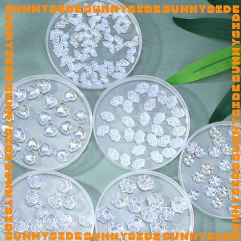 5 Hạt Thủy Tinh Lấp Lánh AB Trong Suốt Nhiều Loại Làm Vòng Tay, Trang Sức, Móc Khóa, Thủ Công DIY Handmade