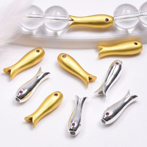 01 Charm Con Cá Mạ Vàng 18K 5mm Cao Cấp Phụ Kiện Xâu Mix Vòng Tay Phong Thủy Nam Nữ Làm Trang Sức Handmade DIY