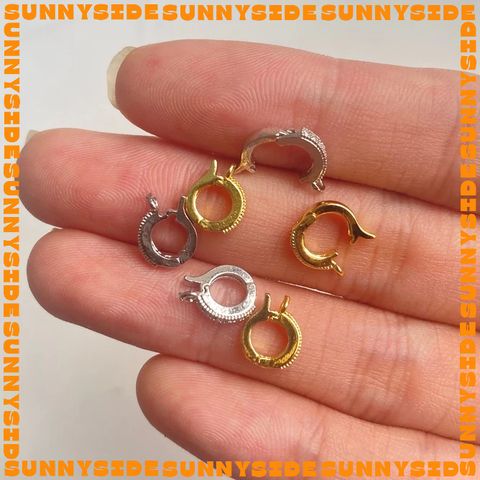 [Mini size] Khóa Bấm Tròn Mạ Vàng 18K Cao Cấp Làm Vòng Tay Dây Chuyền Trang Sức Handmade DIY