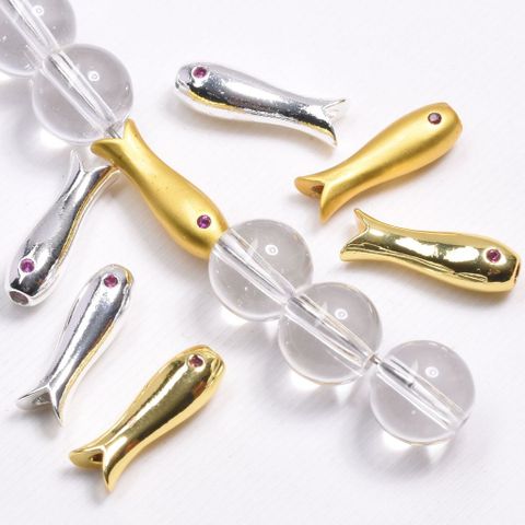 01 Charm Con Cá Mạ Vàng 18K 5mm Cao Cấp Phụ Kiện Xâu Mix Vòng Tay Phong Thủy Nam Nữ Làm Trang Sức Handmade DIY