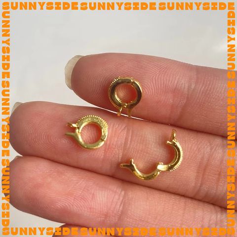 [Mini size] Khóa Bấm Tròn Mạ Vàng 18K Cao Cấp Làm Vòng Tay Dây Chuyền Trang Sức Handmade DIY