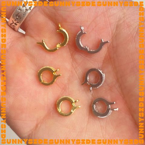 [Mini size] Khóa Bấm Tròn Mạ Vàng 18K Cao Cấp Làm Vòng Tay Dây Chuyền Trang Sức Handmade DIY