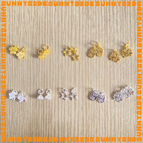 Charm Treo Mạ Vàng 18K Cao Cấp Phụ Kiện Xâu Mix Vòng Tay Phong Thủy Nam Nữ Làm Trang Sức Handmade DIY