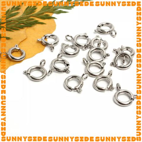 02 Khoá Lò Xo Tròn Mini, Móc Khoá Tròn Mạ Vàng 18K Cao Cấp Làm Trang Sức Handmade DIY