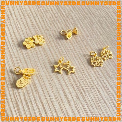 Charm Treo Mạ Vàng 18K Cao Cấp Phụ Kiện Xâu Mix Vòng Tay Phong Thủy Nam Nữ Làm Trang Sức Handmade DIY