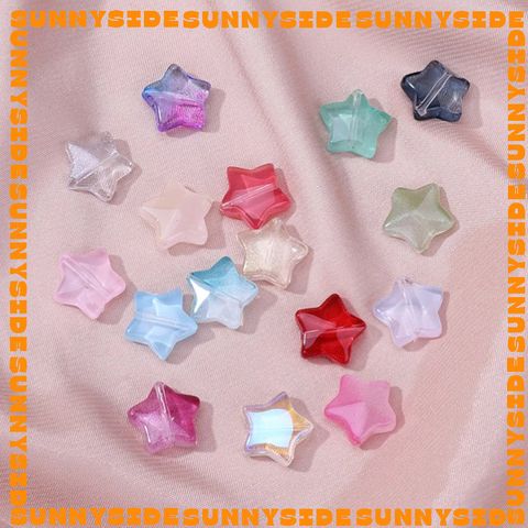 5 Hạt Thủy Tinh Ngôi Sao 12mm Cao Cấp Làm Vòng Tay, Trang Sức, Móc Khóa, Thủ Công DIY Handmade