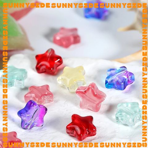 5 Hạt Thủy Tinh Ngôi Sao 12mm Cao Cấp Làm Vòng Tay, Trang Sức, Móc Khóa, Thủ Công DIY Handmade