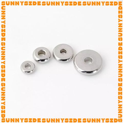 Gói 20 Cái Charm Khoen Tròn Chặn Hạt Làm Vòng Inox Thép Không Gỉ Cao Cấp Làm Trang Sức Handmade DIY