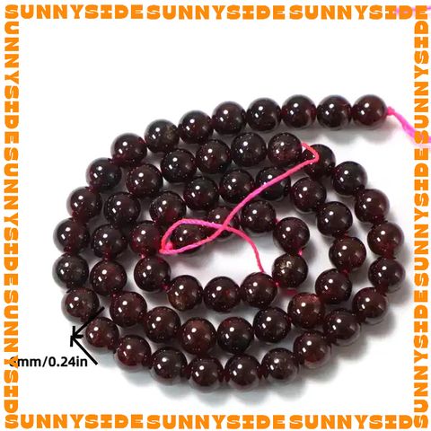 1 Hạt Đá Garnet Ngọc Hồng Lựu 5A Dùng Làm Trang Sức Thủ Công Mix Chuỗi Hạt Xỏ Vòng Tay