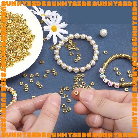 Gói 20 Cái Charm Khoen Tròn Chặn Hạt Làm Vòng Inox Thép Không Gỉ Cao Cấp Làm Trang Sức Handmade DIY