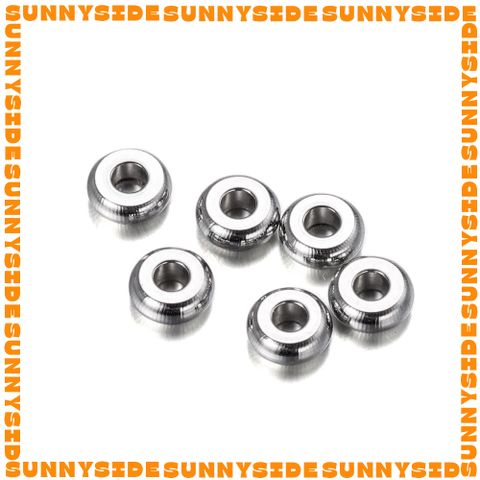 Gói 20 Cái Charm Khoen Tròn Chặn Hạt Làm Vòng Inox Thép Không Gỉ Cao Cấp Làm Trang Sức Handmade DIY