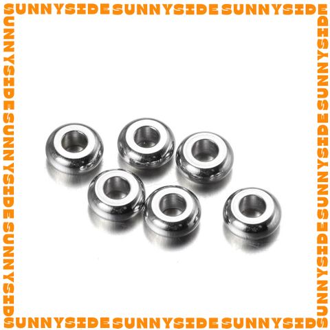 Gói 20 Cái Charm Khoen Tròn Chặn Hạt Làm Vòng Inox Thép Không Gỉ Cao Cấp Làm Trang Sức Handmade DIY