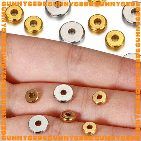 Gói 20 Cái Charm Khoen Tròn Chặn Hạt Làm Vòng Inox Thép Không Gỉ Cao Cấp Làm Trang Sức Handmade DIY