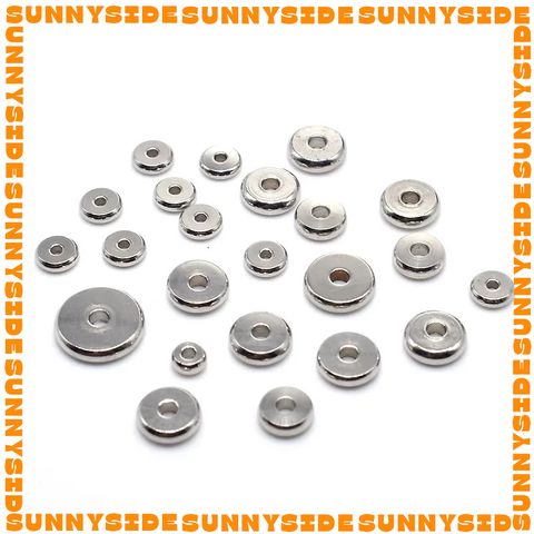 Gói 20 Cái Charm Khoen Tròn Chặn Hạt Làm Vòng Inox Thép Không Gỉ Cao Cấp Làm Trang Sức Handmade DIY