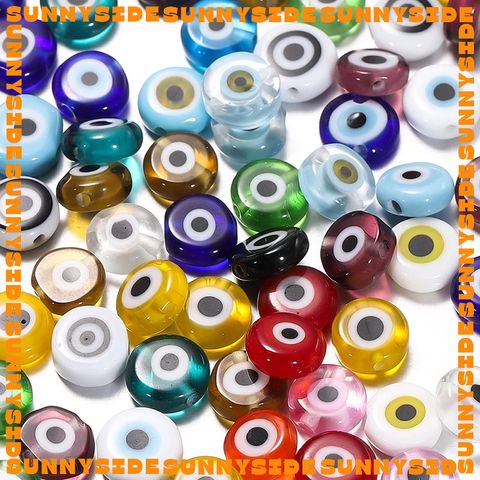 5 Hạt Charm Mắt Quỷ Evil Eye Thủy Tinh Hạt Xỏ Mắt Quỷ Evil Eye Đủ Màu Làm Phụ Kiện Trang Sức Handmade DIY