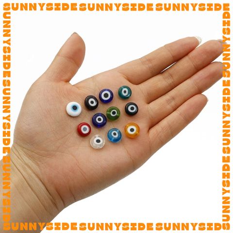 5 Hạt Charm Mắt Quỷ Evil Eye Thủy Tinh Hạt Xỏ Mắt Quỷ Evil Eye Đủ Màu Làm Phụ Kiện Trang Sức Handmade DIY