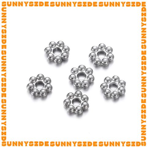 Gói 30 Cái Charm Nút Chặn Hạt Đệm Hình Bông Tuyết Inox Thép Không Gỉ Mạ Vàng Cao Cấp Phụ Kiện Xâu Mix Vòng Tay