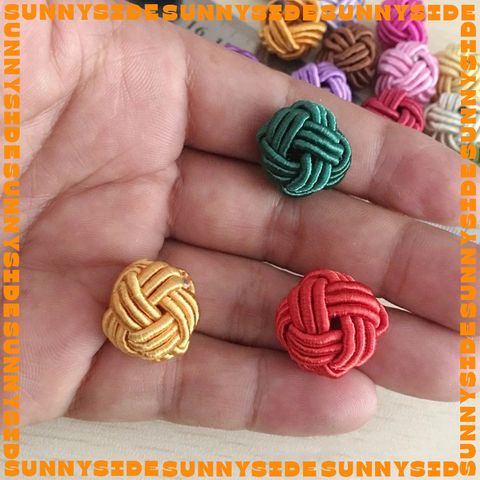[SIZE LỚN] 1 Cặp (2 Cái) Chốt Vải Chốt Dứa Lớn Chốt Chặn Nút Thắt Charm Phụ Kiện Làm Handmade Trang Trí
