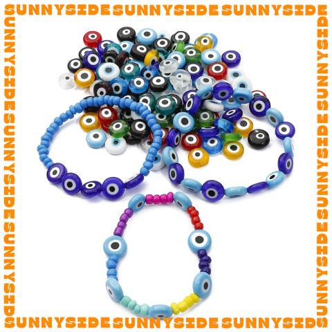 5 Hạt Charm Mắt Quỷ Evil Eye Thủy Tinh Hạt Xỏ Mắt Quỷ Evil Eye Đủ Màu Làm Phụ Kiện Trang Sức Handmade DIY