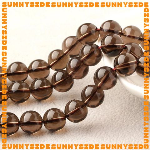 1 Hạt Đá Thach Anh Khói Smoky Quartz 7A Tự Nhiên 100% Dùng Làm Trang Sức Thủ Công Mix Chuỗi Hạt Xỏ Vòng Tay