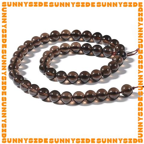 1 Hạt Đá Thach Anh Khói Smoky Quartz 7A Tự Nhiên 100% Dùng Làm Trang Sức Thủ Công Mix Chuỗi Hạt Xỏ Vòng Tay