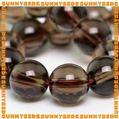 1 Hạt Đá Thach Anh Khói Smoky Quartz 7A Tự Nhiên 100% Dùng Làm Trang Sức Thủ Công Mix Chuỗi Hạt Xỏ Vòng Tay