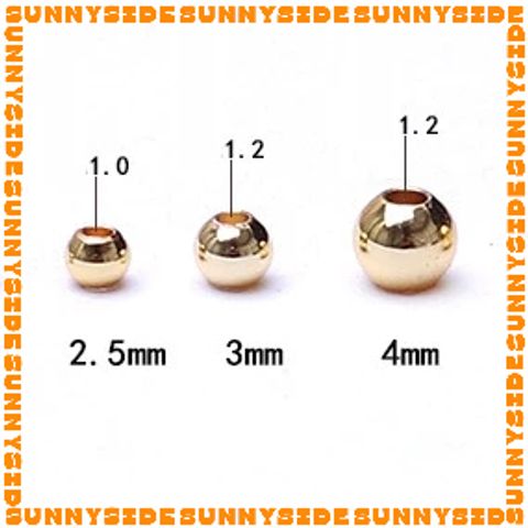 Gói 20 Bi Trơn Mạ Vàng 18K Cao Cấp Làm Trang Sức Handmade DIY