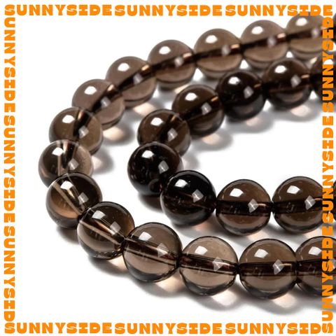 1 Hạt Đá Thach Anh Khói Smoky Quartz 7A Tự Nhiên 100% Dùng Làm Trang Sức Thủ Công Mix Chuỗi Hạt Xỏ Vòng Tay