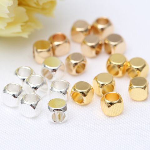 Gói 20 Charm Vuông Trơn Mạ Vàng 18K Cao Cấp Làm Trang Sức Handmade DIY