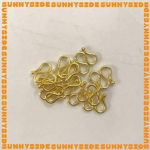 [1 Đầu Kín] 02 Móc Khoá Chữ M Đầu Nối Dây Chuyền Hình Chữ M Mạ Vàng 14K Cao Cấp Làm Trang Sức Handmade DIY