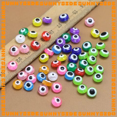 10 Hạt Charm Mắt Quỷ Evil Eye Nhựa Hạt Xỏ Mắt Quỷ Evil Eye Đủ Màu Làm Phụ Kiện Trang Sức Handmade DIY