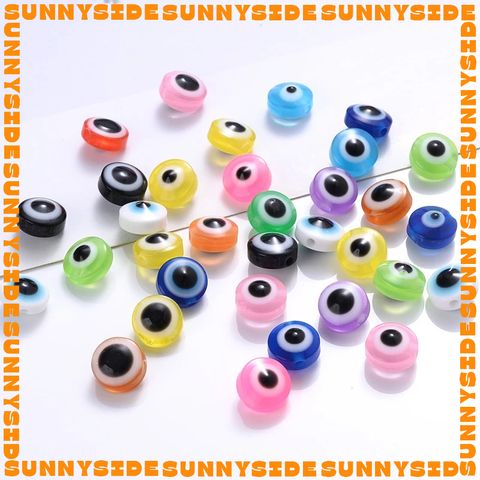 10 Hạt Charm Mắt Quỷ Evil Eye Nhựa Hạt Xỏ Mắt Quỷ Evil Eye Đủ Màu Làm Phụ Kiện Trang Sức Handmade DIY