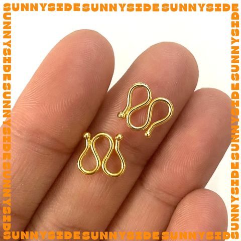 [1 Đầu Kín] 02 Móc Khoá Chữ M Đầu Nối Dây Chuyền Hình Chữ M Mạ Vàng 14K Cao Cấp Làm Trang Sức Handmade DIY