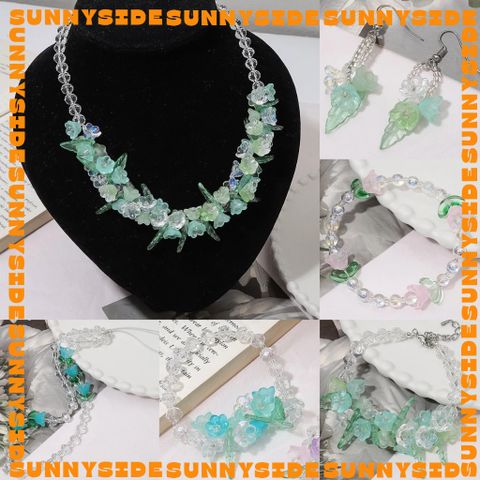 10 Charm Hoa Chuông Thủy Tinh Cao Cấp Làm Vòng Tay, Trang Sức, Móc Khóa, Thủ Công DIY Handmade