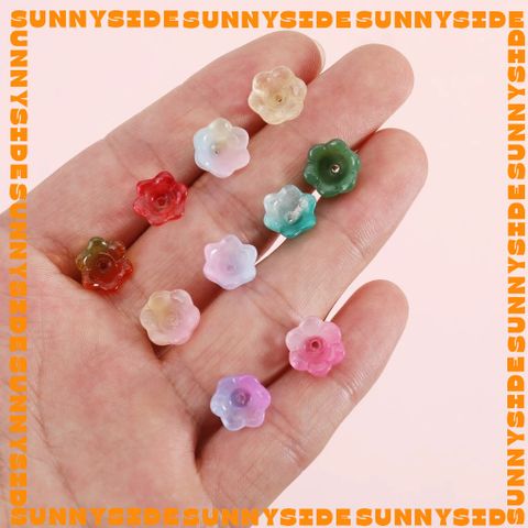 10 Charm Hoa Chuông Thủy Tinh Cao Cấp Làm Vòng Tay, Trang Sức, Móc Khóa, Thủ Công DIY Handmade