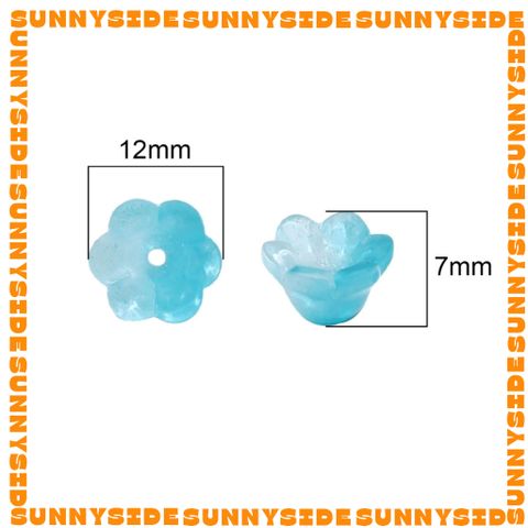 10 Charm Hoa Chuông Thủy Tinh Cao Cấp Làm Vòng Tay, Trang Sức, Móc Khóa, Thủ Công DIY Handmade