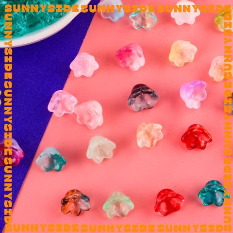 10 Charm Hoa Chuông Thủy Tinh Cao Cấp Làm Vòng Tay, Trang Sức, Móc Khóa, Thủ Công DIY Handmade