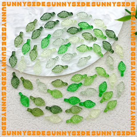 20 Charm Lá Nhựa Acrylic Làm Trang Sức Thủ Công Vòng Đeo Tay Mặt Dây Chuyền Phụ Kiện