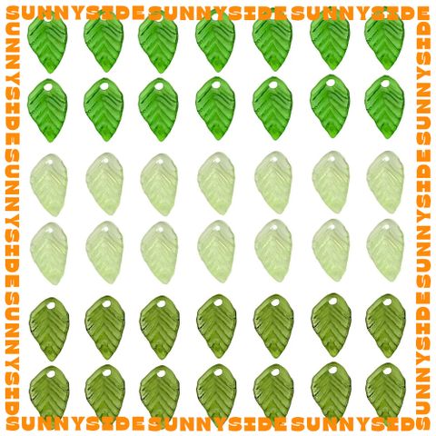 20 Charm Lá Nhựa Acrylic Làm Trang Sức Thủ Công Vòng Đeo Tay Mặt Dây Chuyền Phụ Kiện