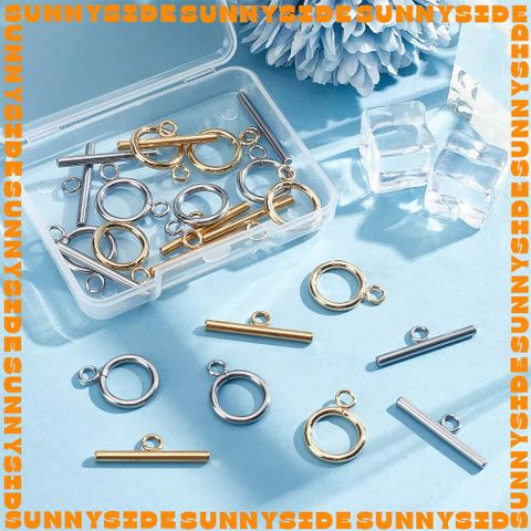 Bộ 2 Khoá OT Thép Không Gỉ Khoá Vòng Tay Khoá Dây Chuyền Làm Trang Sức Handmade DIY