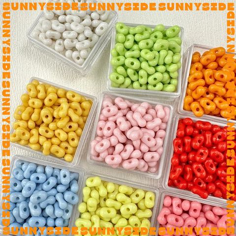 100 Hạt Gạo Nhựa Acrylic 6x4mm, Hạt Đậu Phộng Màu, Hạt Đệm, Phụ Kiện DIY Xỏ Vòng Tay, Làm Trang Sức Thủ Công