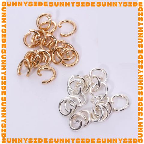 Gói 20 Cái Khoen Tròn Nối Vòng Inox Thép Không Gỉ Mạ Vàng 18K Cao Cấp Làm Trang Sức Handmade DIY