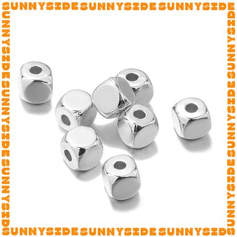 Gói 100/200 Hạt Cườm Nhựa CCB Hình Vuông Xỏ Vòng Làm Trang Sức Handmade DIY