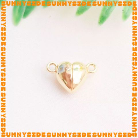 Móc Khoá Nam Châm Mini Hình Trái Tim Mạ Vàng 14K Cao Cấp Làm Trang Sức Handmade DIY