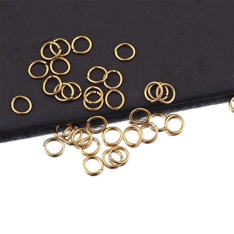 Gói 20 Cái Khoen Tròn Nối Vòng Inox Thép Không Gỉ Mạ Vàng 18K Cao Cấp Làm Trang Sức Handmade DIY